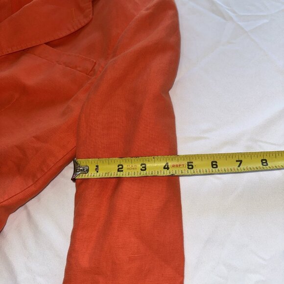 Polo Ralph Lauren Womens Orange Blazer Jacket Size 6 - Picture 13 of 13